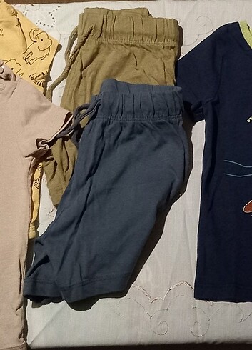 6 Ay Beden Toplu erkek bebek yazlık üst alt