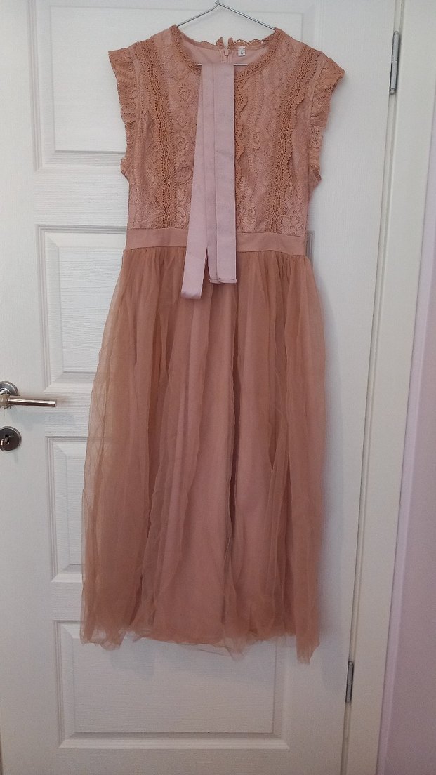 Midi Dantel Bohem Elbise - Görsel 2