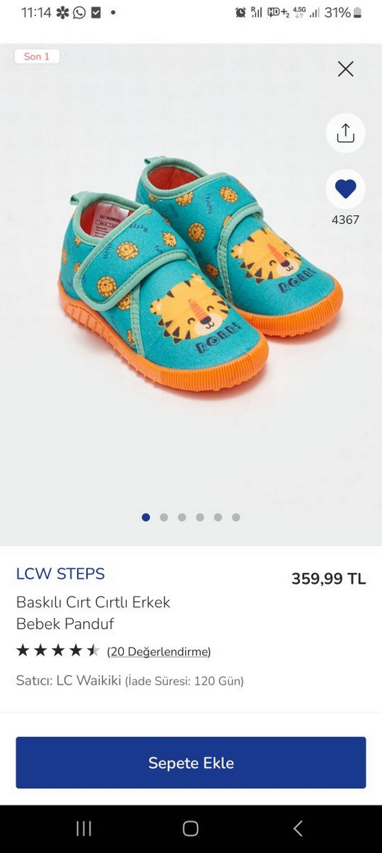 Renkli Erkek Çocuk Kaydırmaz Terlik - Görsel 5