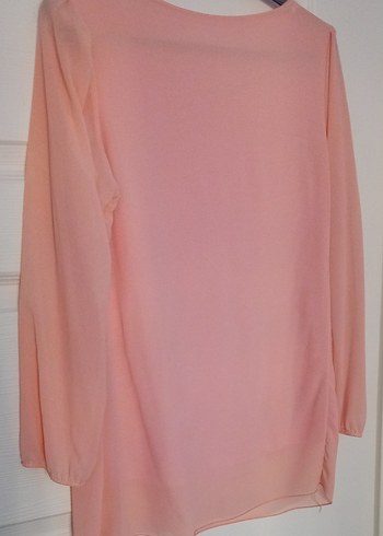 Pembe Kadın tül bluz - Görsel 5