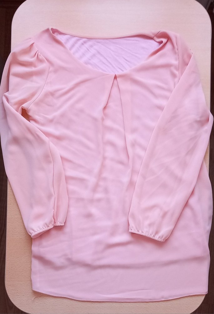 Pembe Kadın tül bluz - Görsel 4