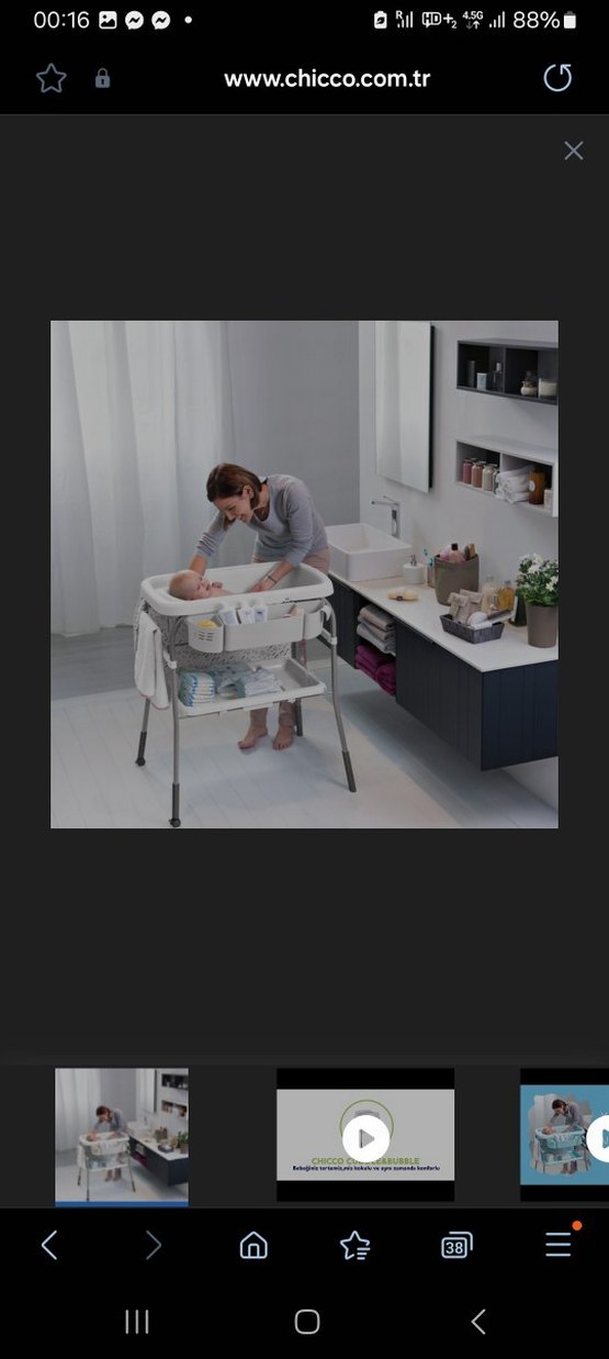 Chicco değiştirme alanı ve küveti - Görsel 5