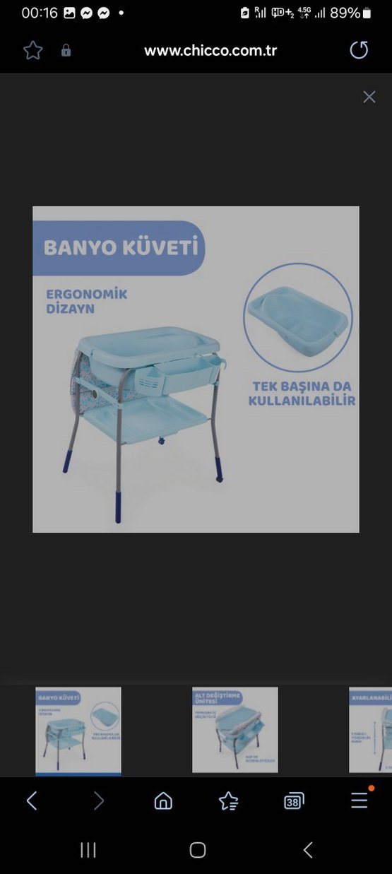 Chicco değiştirme alanı ve küveti - Görsel 4