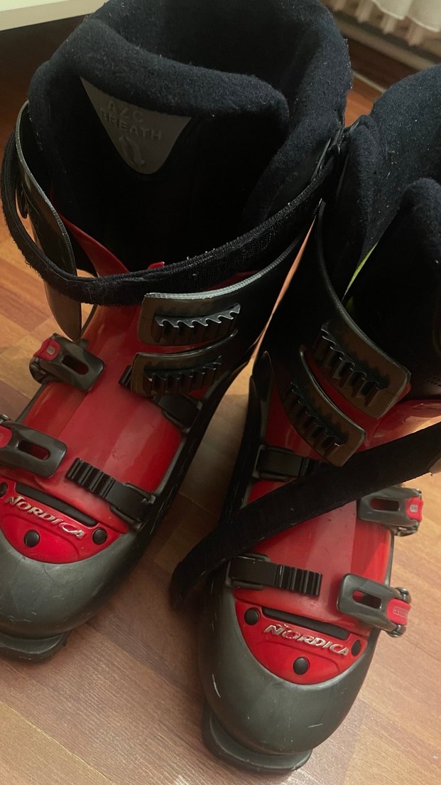 Kırmızı Erkek Kayak Botu Tokalı - Görsel 2