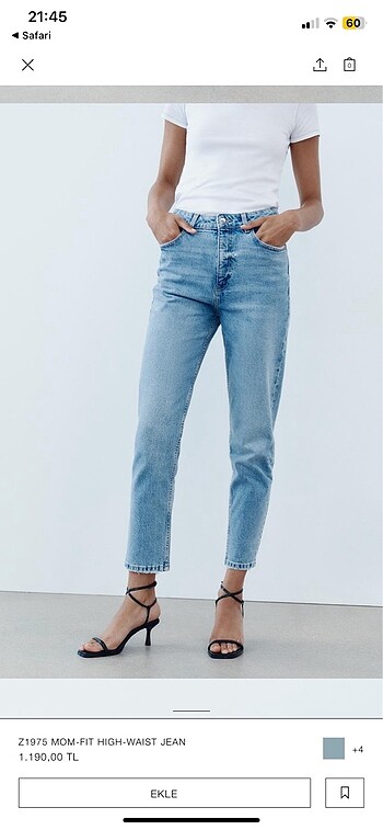 zara mom jean