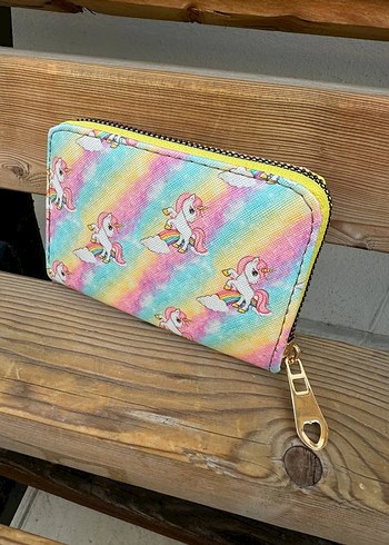 Barbie Renkli Baskılı Deri Kadın Cüzdanı