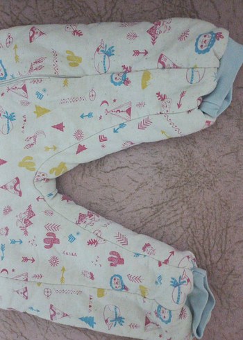 Renkli Desenli Bebek Tulumu Fermuarlı - Görsel 7