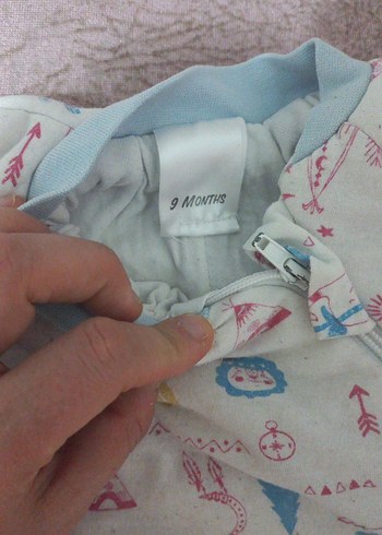 Renkli Desenli Bebek Tulumu Fermuarlı - Görsel 4