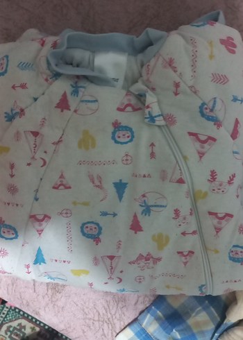 Renkli Desenli Bebek Tulumu Fermuarlı - Görsel 10