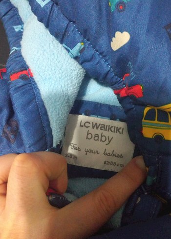 Renkli Baskılı Bebek Kayak Tulumu - Görsel 5