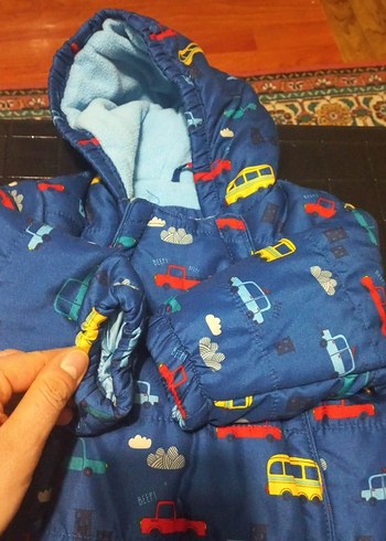 Renkli Baskılı Bebek Kayak Tulumu - Görsel 4