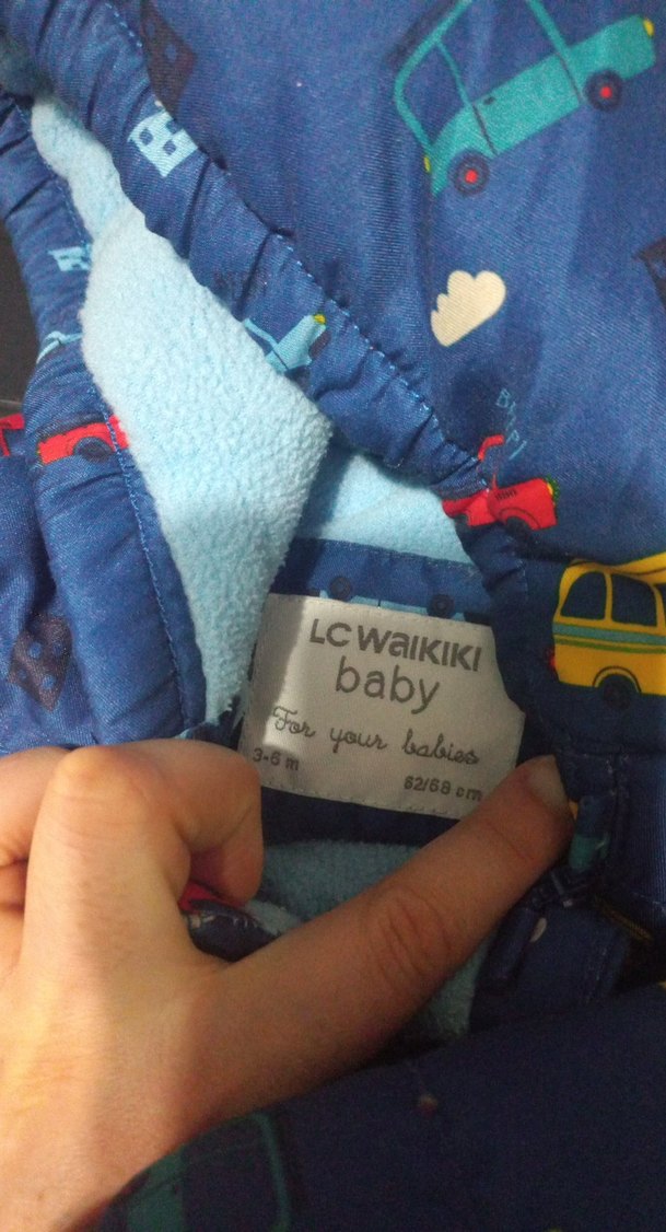 Renkli Baskılı Bebek Kayak Tulumu - Görsel 5