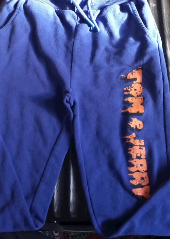 Erkek Çocuk Mavi Baskılı Rahat Eşofman Altı - Görsel 2