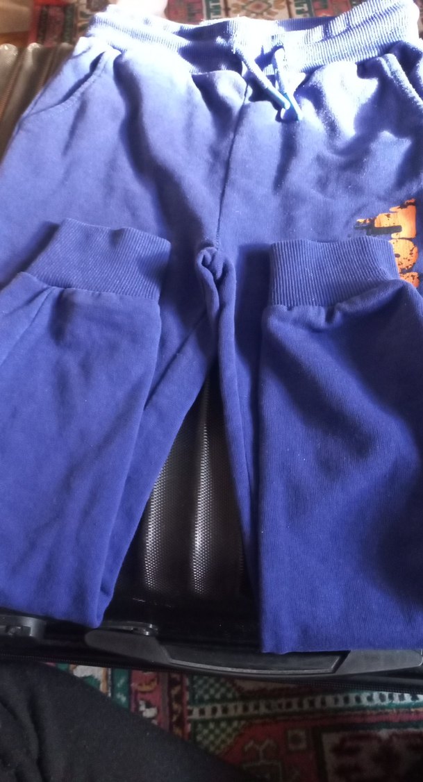 Erkek Çocuk Mavi Baskılı Rahat Eşofman Altı - Görsel 3