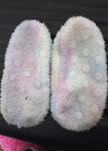 Kızlar için Pastel Renkli Peluş Ev Terliği - Görsel 5