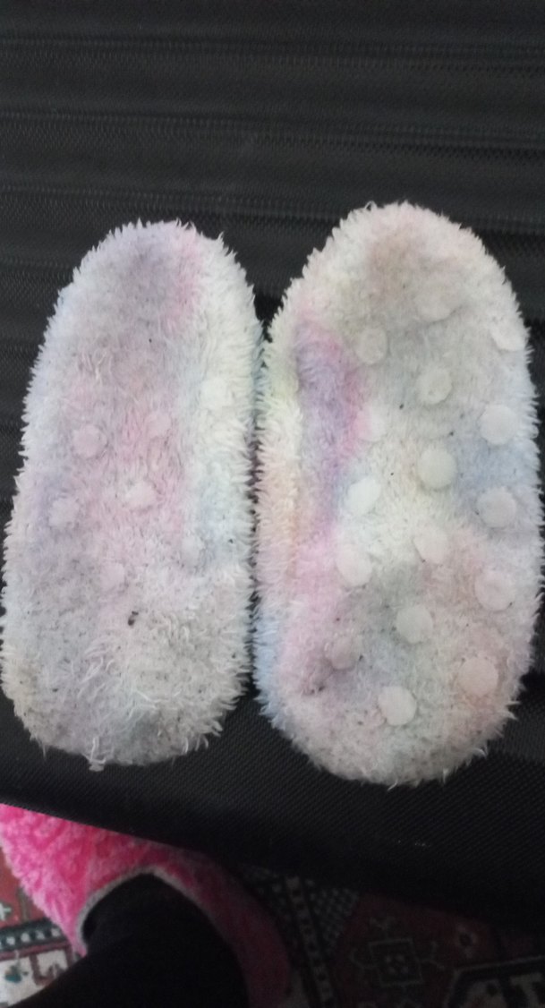 Kızlar için Pastel Renkli Peluş Ev Terliği - Görsel 5