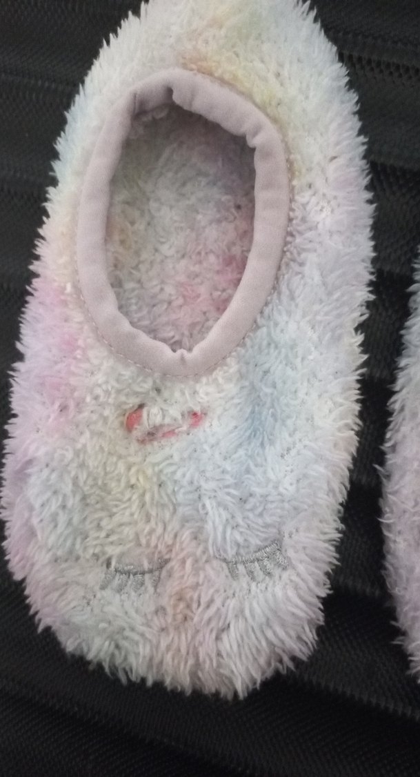 Kızlar için Pastel Renkli Peluş Ev Terliği - Görsel 3