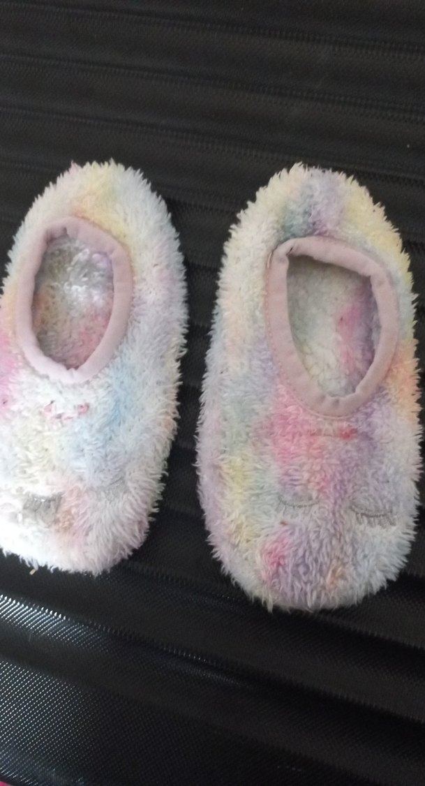 Kızlar için Pastel Renkli Peluş Ev Terliği - Görsel 2