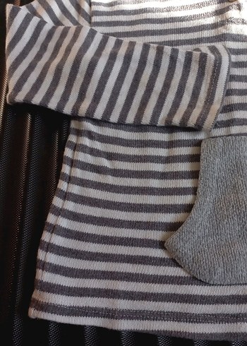 Erkek Çocuk Gri Düğmeli Sweatshirt - Görsel 5