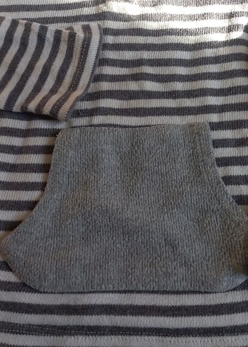 Erkek Çocuk Gri Düğmeli Sweatshirt - Görsel 8