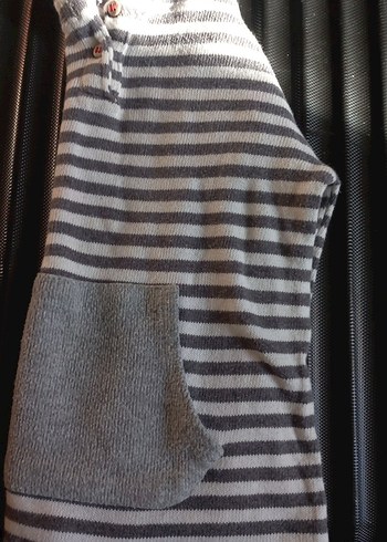 Erkek Çocuk Gri Düğmeli Sweatshirt - Görsel 10