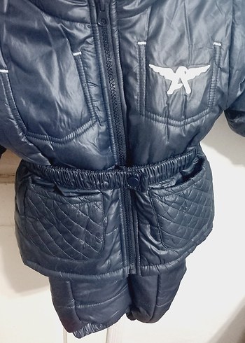 Kemerli Erkek Bebek Motosiklet Tarzı Kozmonot Tulumu - Görsel 3