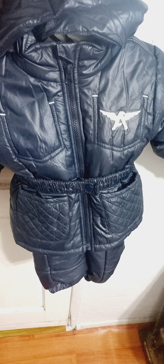 Kemerli Erkek Bebek Motosiklet Tarzı Kozmonot Tulumu - Görsel 3