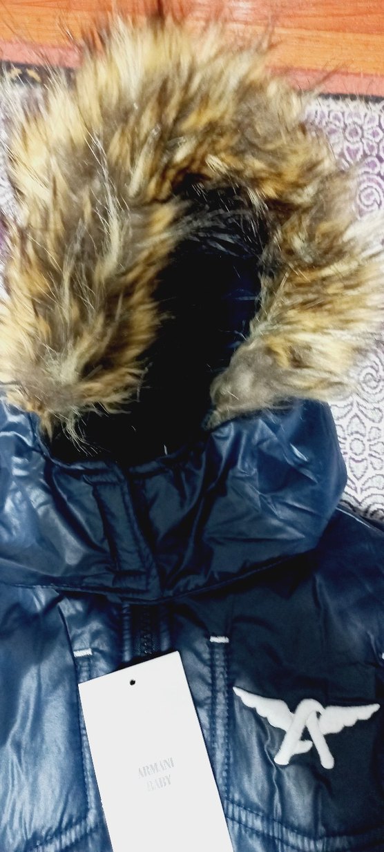 Kürklü Kapüşonlu Erkek Bebek Kış Tulumu - Görsel 4