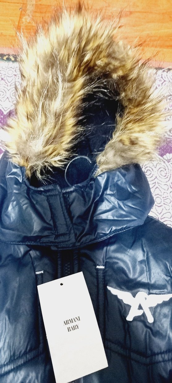 Kürklü Kapüşonlu Erkek Bebek Kış Tulumu - Görsel 3