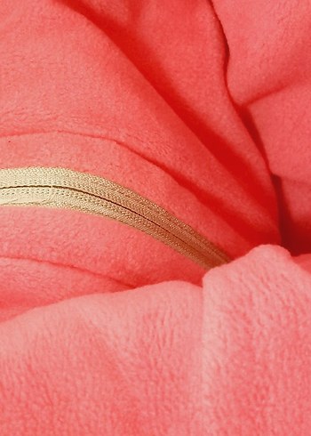 Kız Çocuk Kapüşonlu Renkli Baskılı Mont - Görsel 6