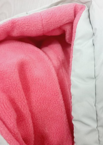 Kız Çocuk Kapüşonlu Renkli Baskılı Mont - Görsel 4