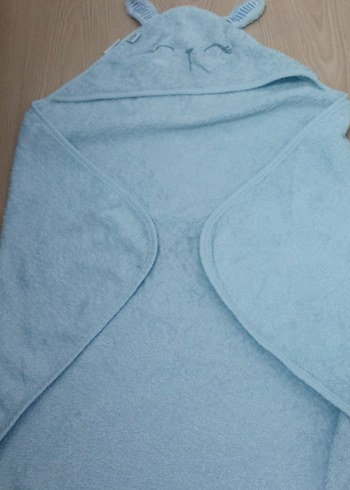 Nakışlı Gri Erkek Çocuk Bornoz ve Havlu - Görsel 4