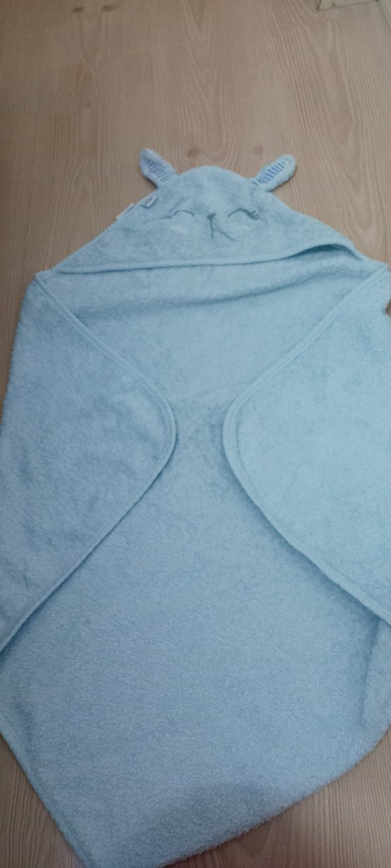 Nakışlı Gri Erkek Çocuk Bornoz ve Havlu - Görsel 4