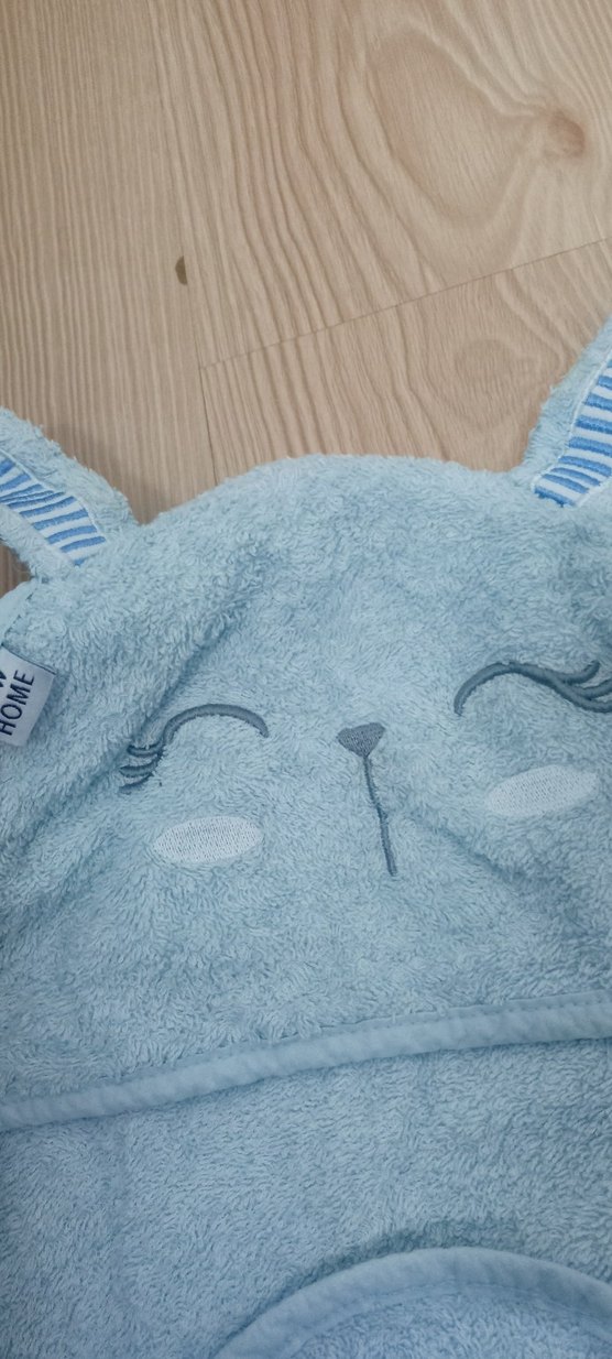 Nakışlı Gri Erkek Çocuk Bornoz ve Havlu - Görsel 2