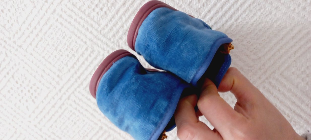 Renkli Erkek Çocuk Sıcak Terlikler Velcro - Görsel 5