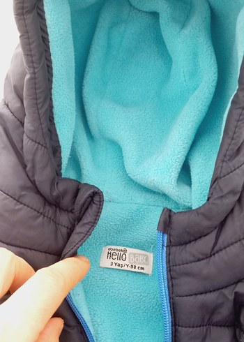 Erkek Çocuk Lacivert Kapüşonlu Mont - Görsel 3