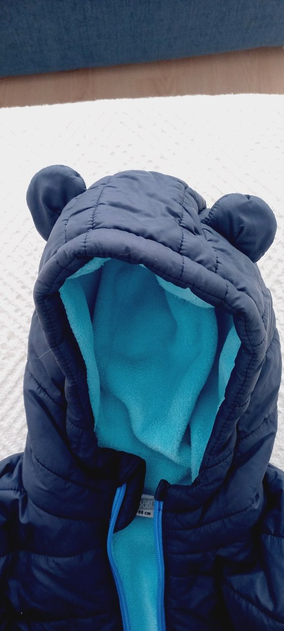 Erkek Çocuk Lacivert Kapüşonlu Mont - Görsel 2