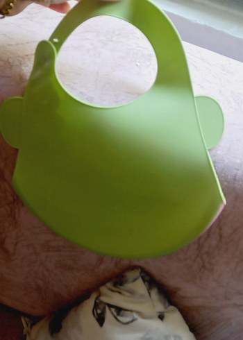 Yeşil ve Pembe Unicorn Desenli Bebek Önlüğü - Görsel 5