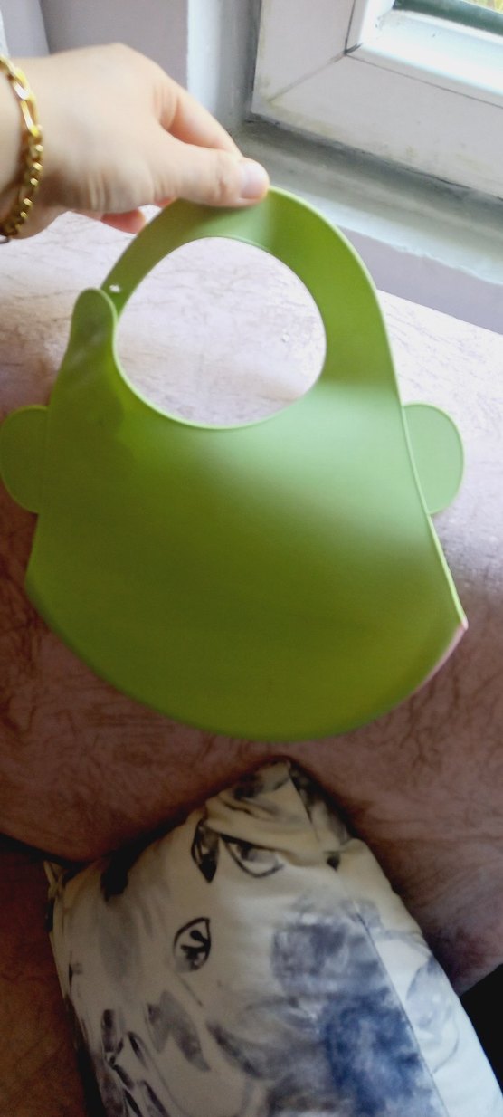 Yeşil ve Pembe Unicorn Desenli Bebek Önlüğü - Görsel 5