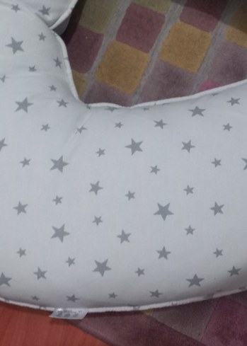 Büyük boy Gri Desenli Emzirme ve Hamilelik Yastığı - Görsel 12