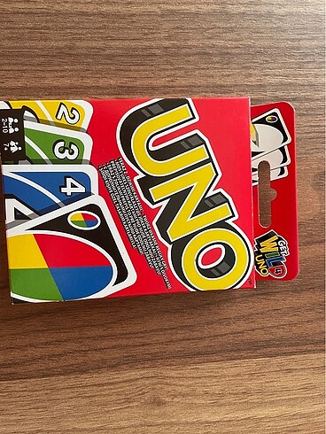 Uno Kartlar, Renk ve Sayı Eşleştirmeli Klasik Kart Oyunu