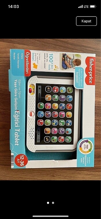 Fisher Price Fisher-price Yaşa Göre Gelişim Eğitici Tablet (türk