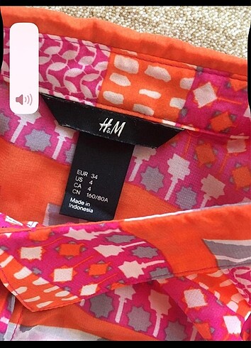 34 Beden çeşitli Renk H&M şifon gömlek