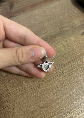 Beden gri Renk orjinal pandora sallantılı charm