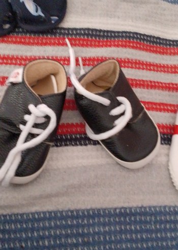 Renkli Erkek Bebek İlk Adım Ayakkabıları Velcro - Görsel 3