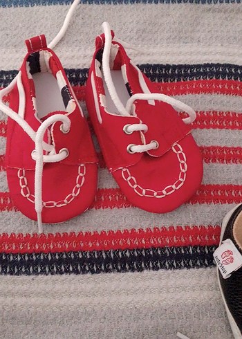 Renkli Erkek Bebek İlk Adım Ayakkabıları Velcro - Görsel 5