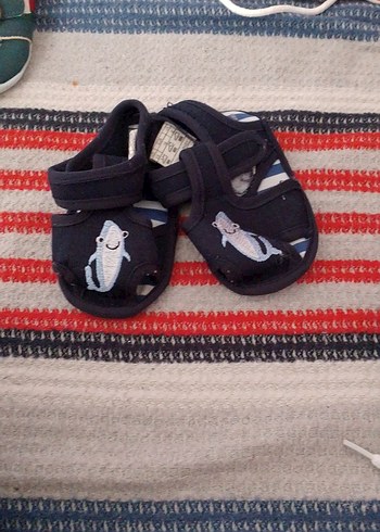 Renkli Erkek Bebek İlk Adım Ayakkabıları Velcro - Görsel 4