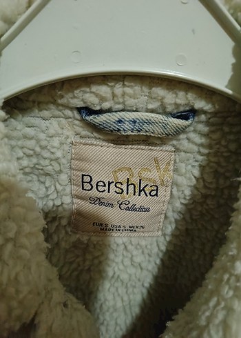 Düğmeli Beyaz  tüylü Kot Ceket, - Görsel 2