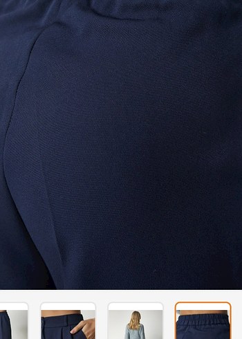 Kadın Lacivert plazo Pantolon - Görsel 4