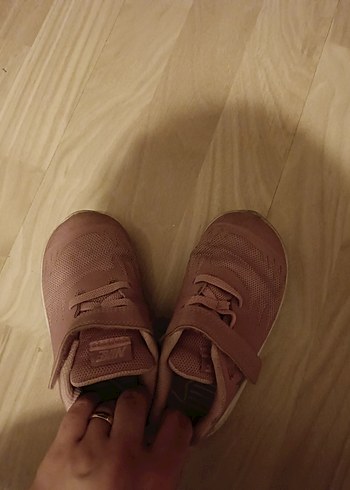 Kız Çocuk Pembe Cırt Cırtlı Spor Ayakkabı nike - Görsel 3